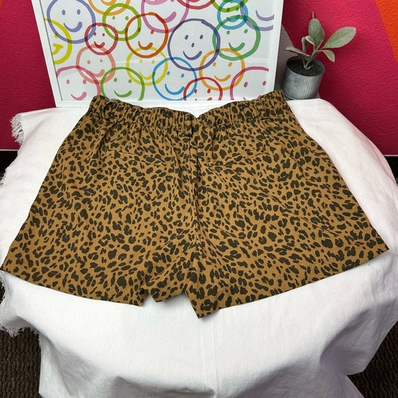 NWT Black/Brown Leopard Animal Print Shorts-A New Day - Picture 5 of 7